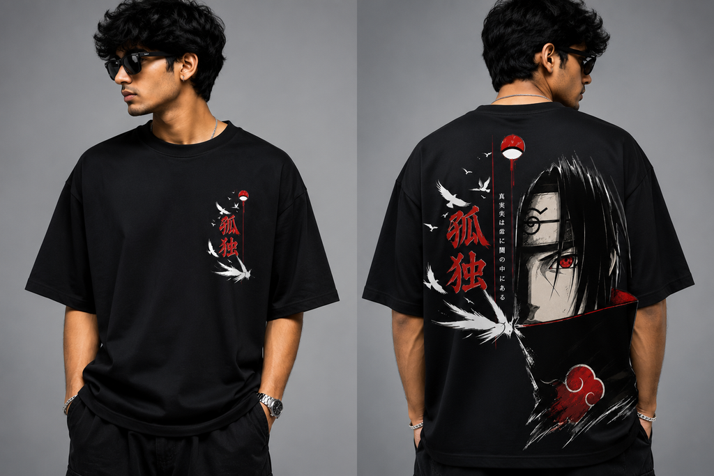 Premium Oversized Anime Tee – Unisex Streetwear